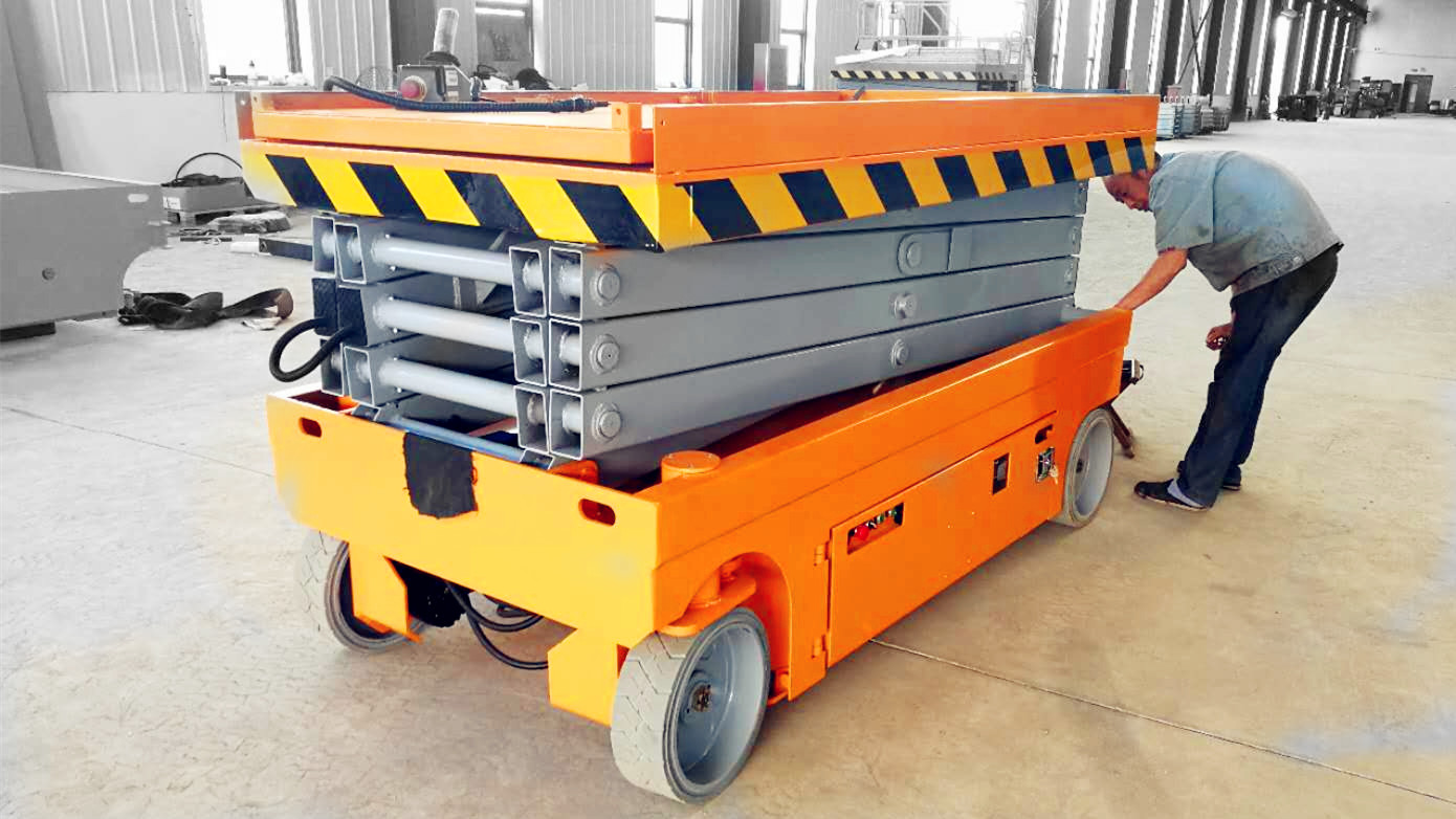 自动升降平台倾斜报警演示